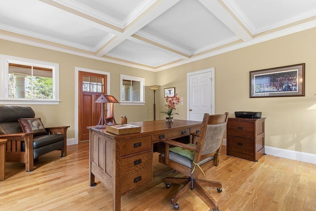 228 Mossman Road Sudbury, MA 01776 - Photo 21 of 42 a view of a workspace with furniture and a window