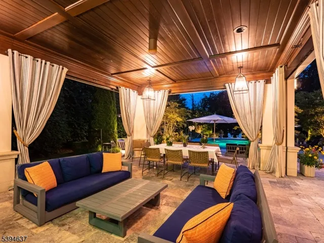 a outdoor living space with patio furniture