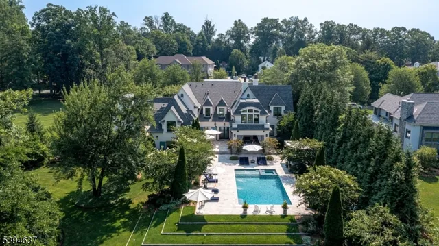 a aerial view of a house