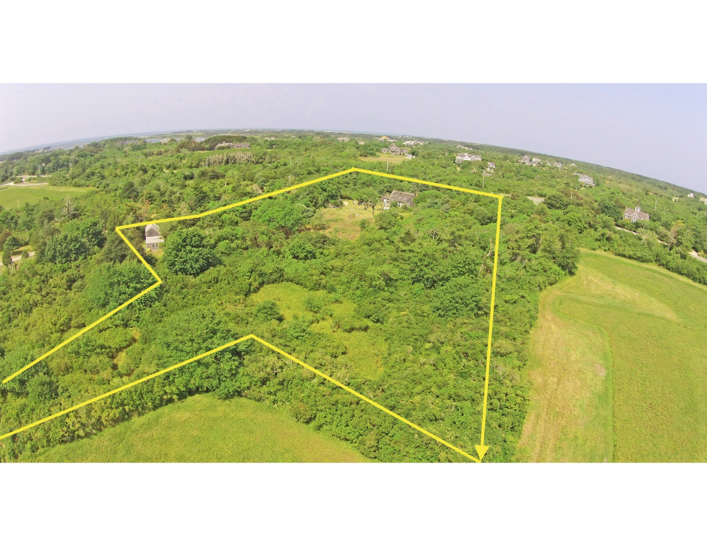 307 Polpis Road Nantucket, MA 02554 - Photo 5 of 8 Lot lines are not exact. Rough designation in order to provide a visual of lot size