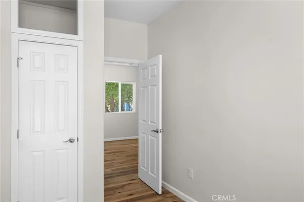 a view of a closet area