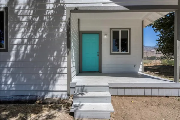 a front view of a house