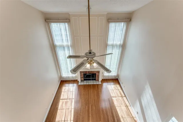 a view of wooden floor in a room