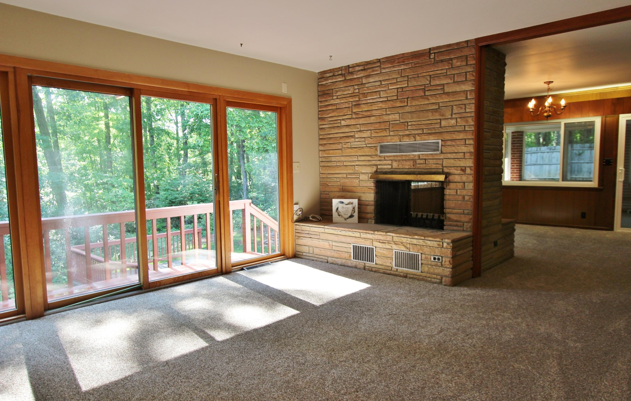 133 North Seneca Road Oak Ridge, TN 37830 - Photo 12 of 35 a living room with furniture and a fireplace