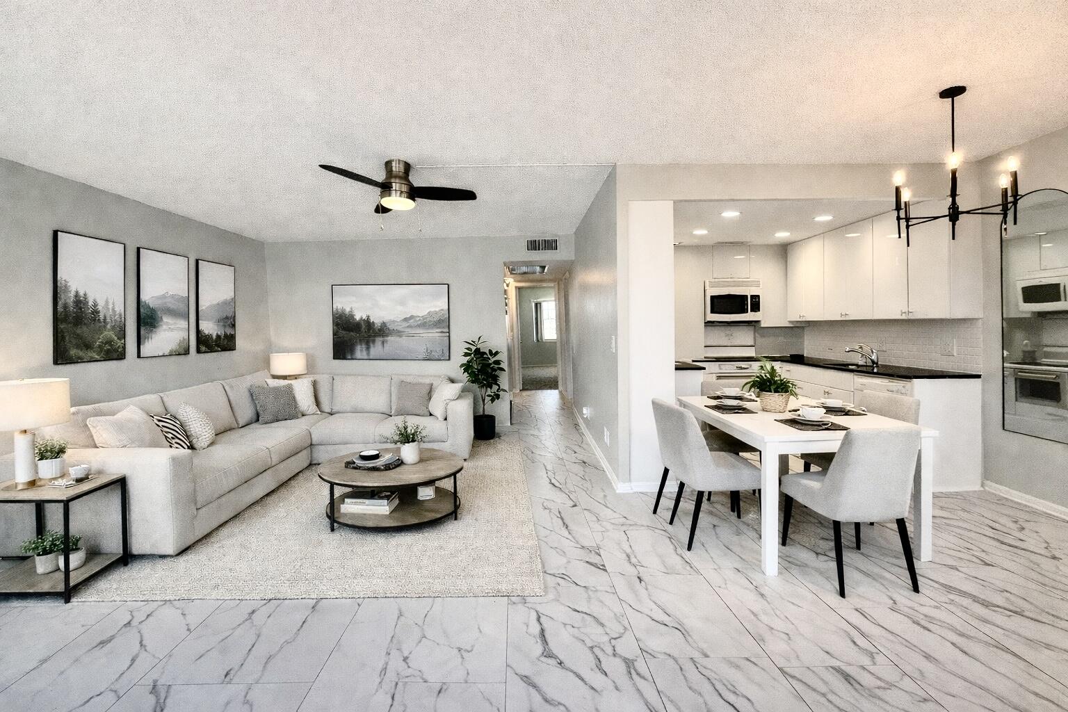 3085 Cornwall East Boca Raton, FL 33434 - Photo 3 of 14 Living Room - Virtually Staged