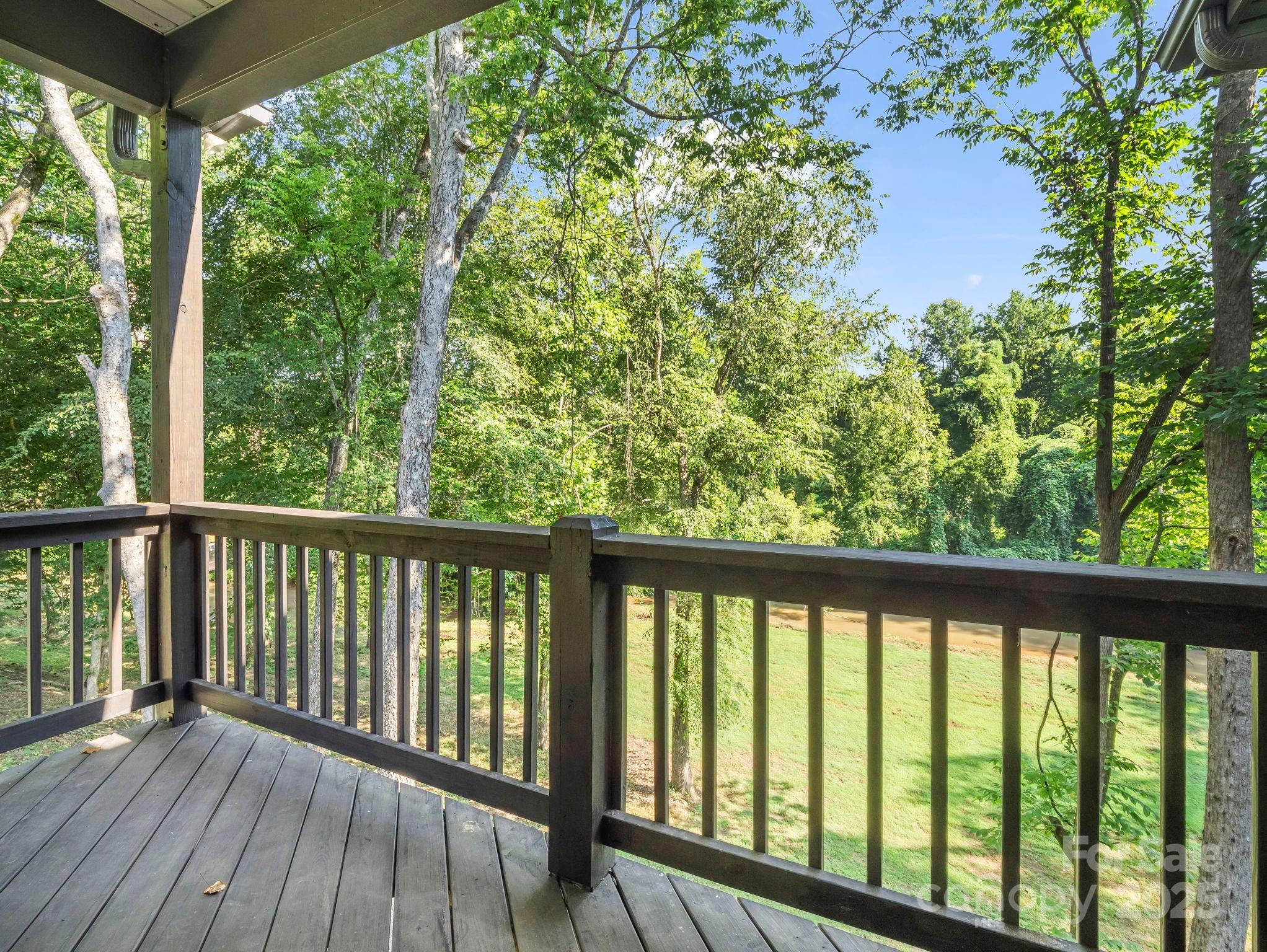 34 West Rambling Creek Tryon, NC 28782 - Photo 20 of 48 a view of a balcony with wooden floor
