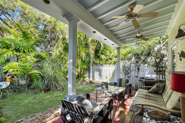 a view of a chairs in front of house