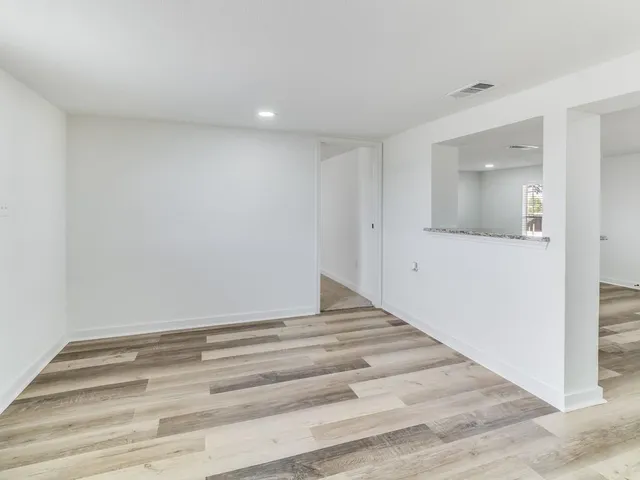 a view of an empty room