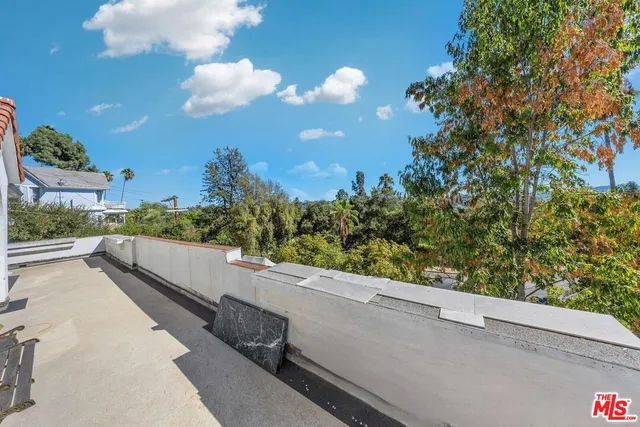 a view of a terrace with outdoor space