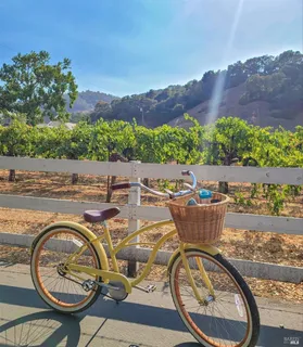 a view of a street with a houses on both side