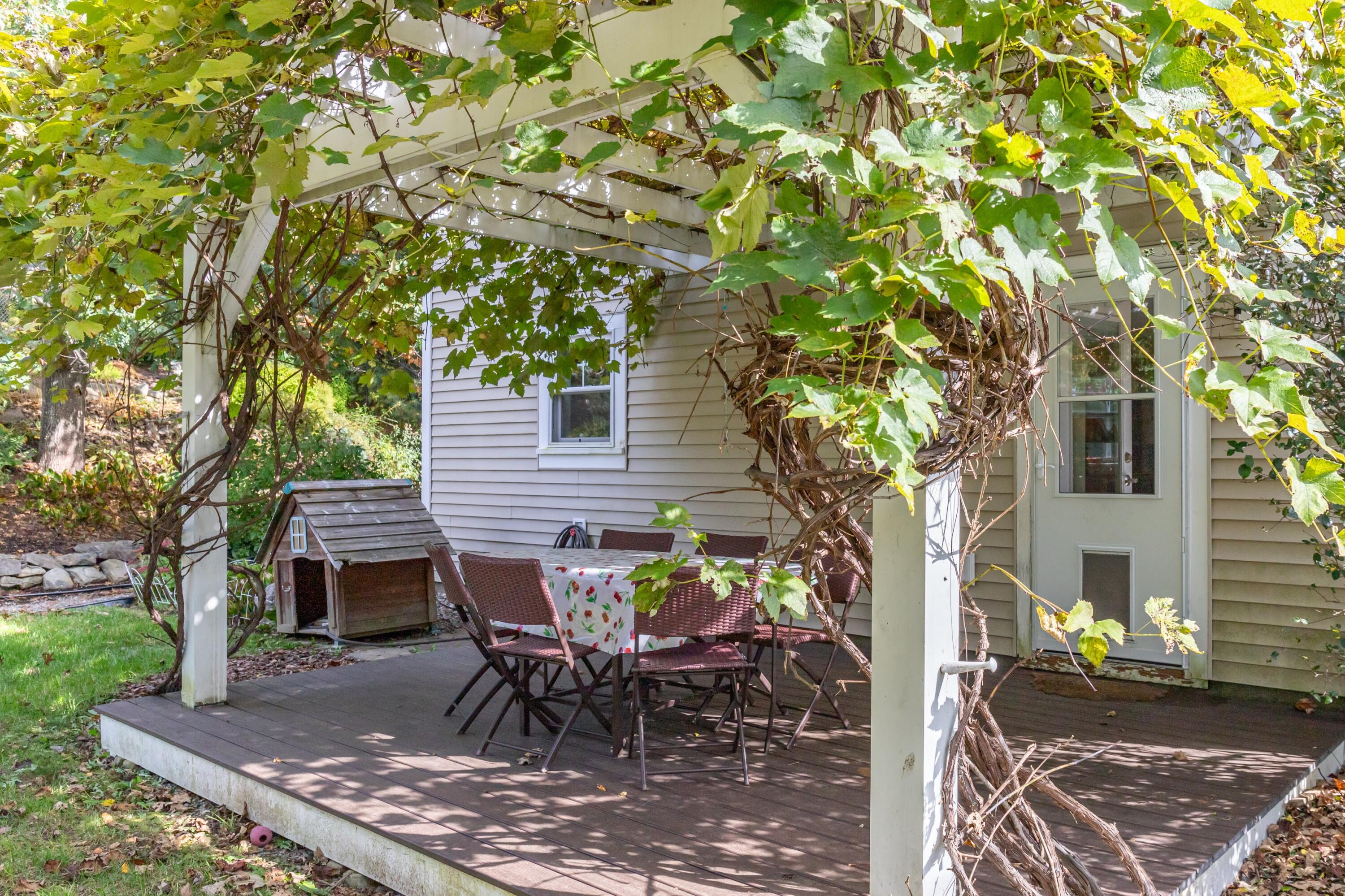 41 Robbins Road Belfast, ME 04915 - Photo 41 of 65 Back Porch arbor