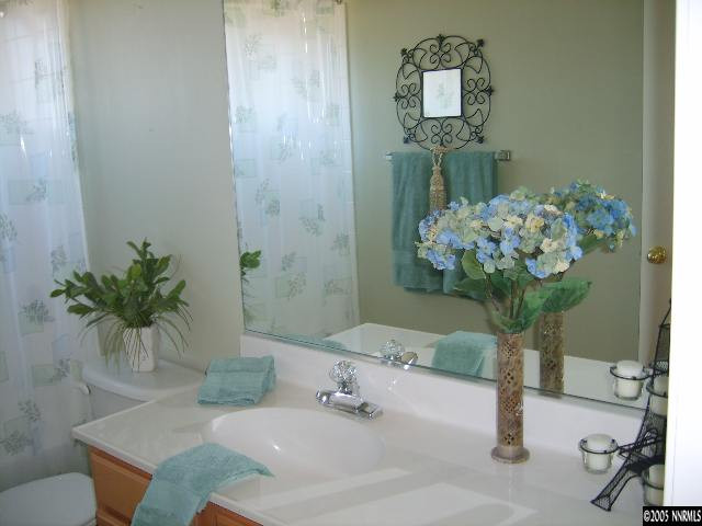 724 Silver Mine Court Reno, NV 89521 - Photo 8 of 9 a bathroom with a sink a toilet and a mirror