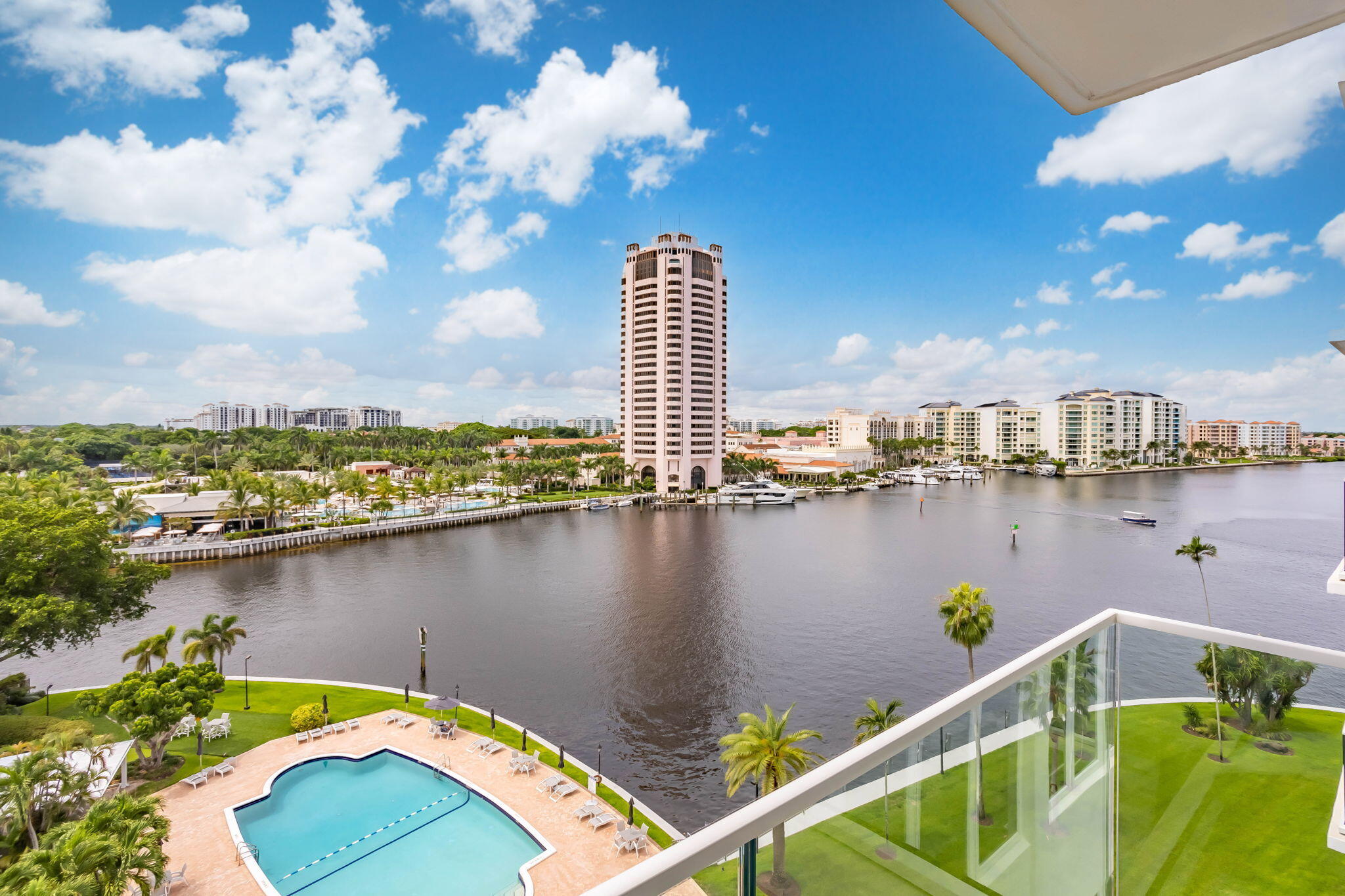 701 East Camino Real, Unit 8F Boca Raton, FL 33432 - Photo 27 of 54 a view of a lake with a ocean view