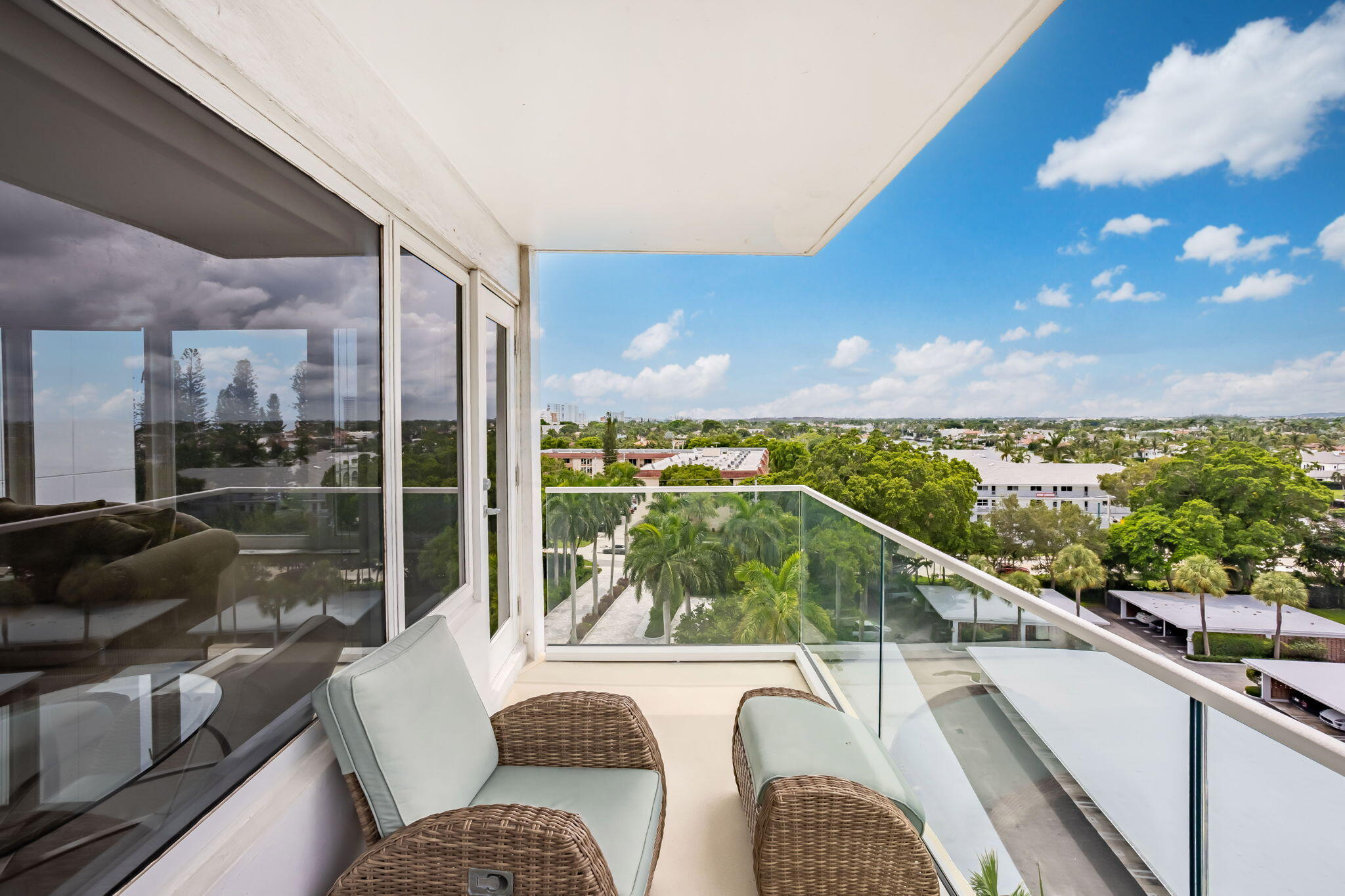 701 East Camino Real, Unit 8F Boca Raton, FL 33432 - Photo 28 of 54 a view of balcony with furniture