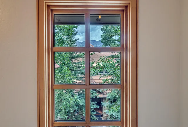 a view of a backyard of the house