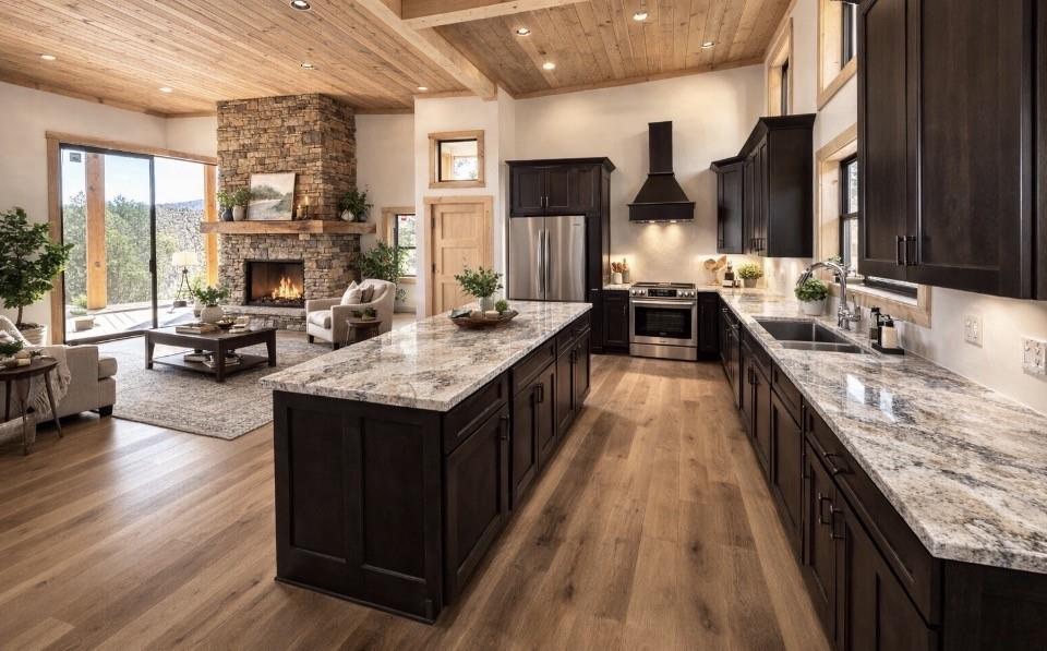 216 Old Orchard Road Ellijay, GA 30536 - Photo 15 of 59 a kitchen with a stove and a sink