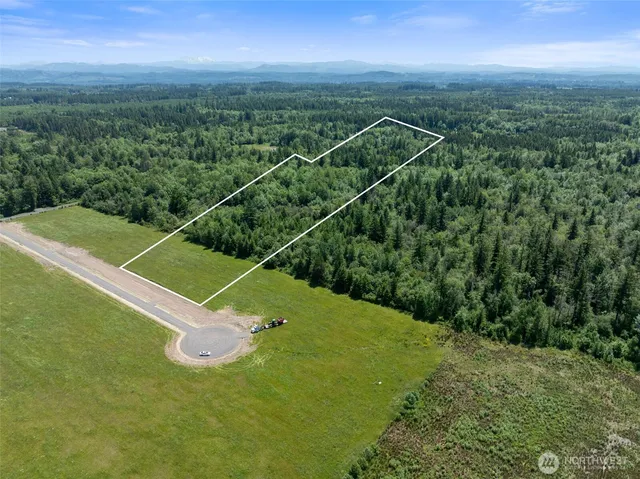 a view of a green field with clear sky