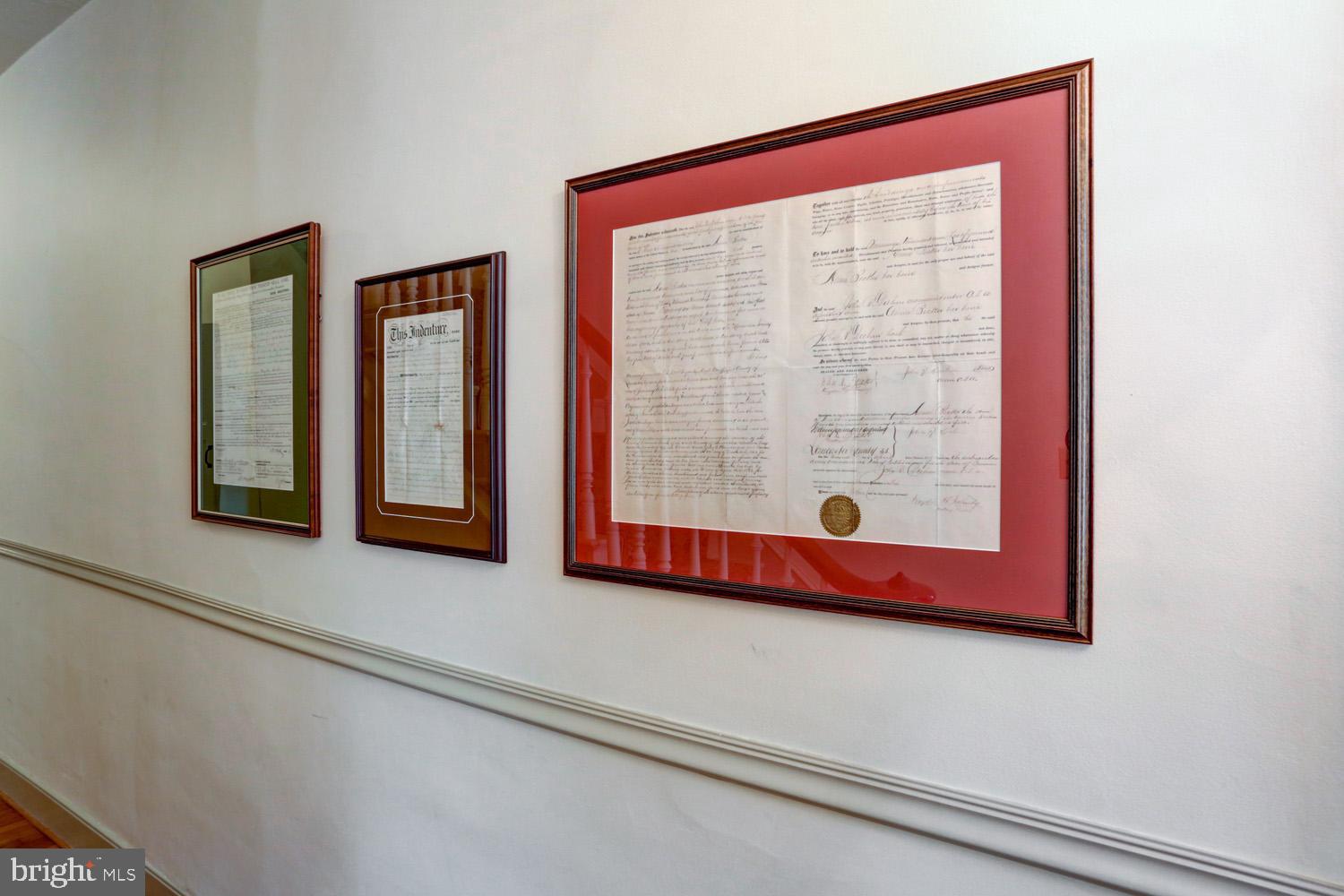 201 East Main Street Lititz, PA 17543 - Photo 13 of 78 Historical Documents in the Hallway