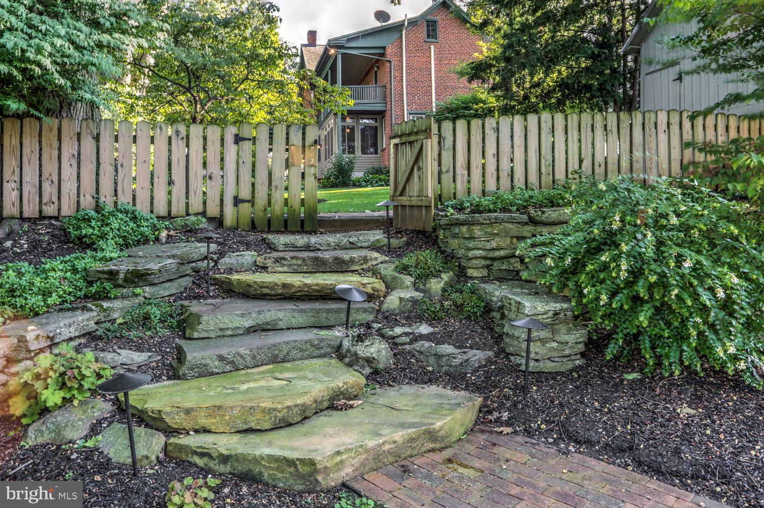 201 East Main Street Lititz, PA 17543 - Photo 68 of 78 Walkway and Steps from Garage to Rear Yard