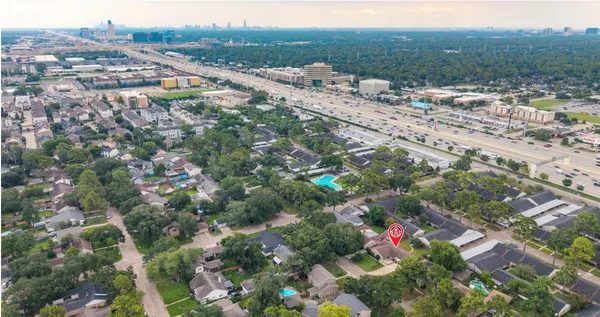 a view of city and mountain