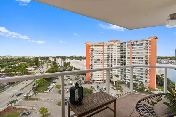 a view of balcony with couch