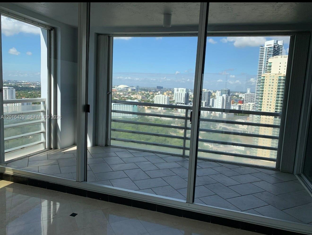 1541 Brickell Avenue, Unit A3101 Miami, FL 33129 - Photo 15 of 32 Balcony Facing CityTwo Balconies, Shutters