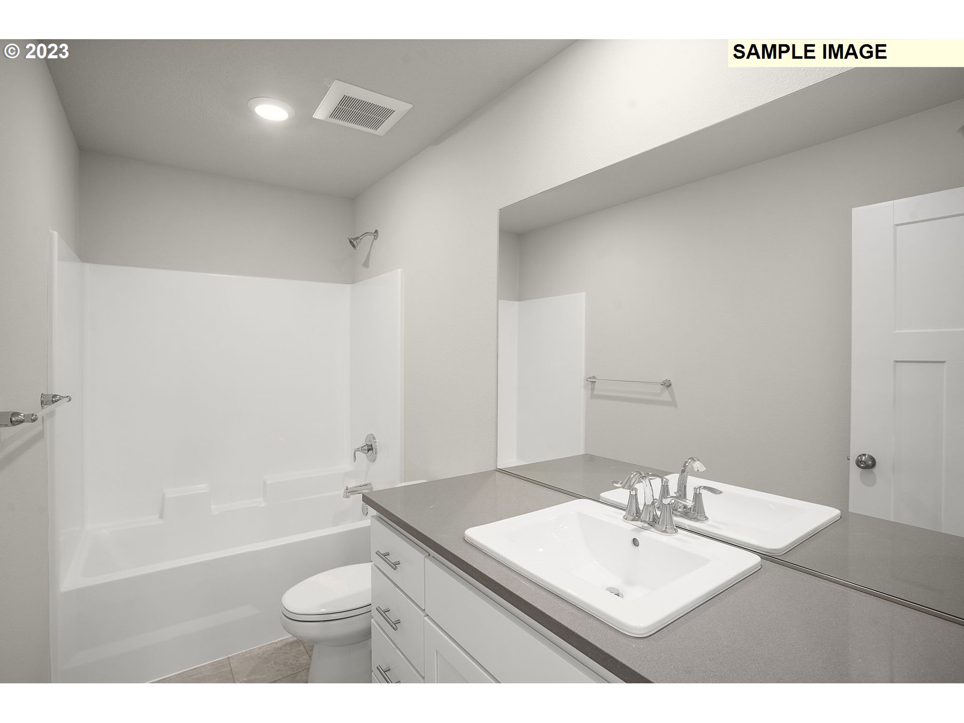 6162 Southeast 22nd Street Gresham, OR 97080 - Photo 15 of 17 a bathroom with a sink a toilet and shower