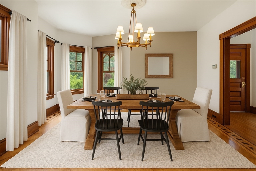 29 Dell Avenue Boston, MA 02136 - Photo 14 of 28 a view of a dining room with furniture window and outside view