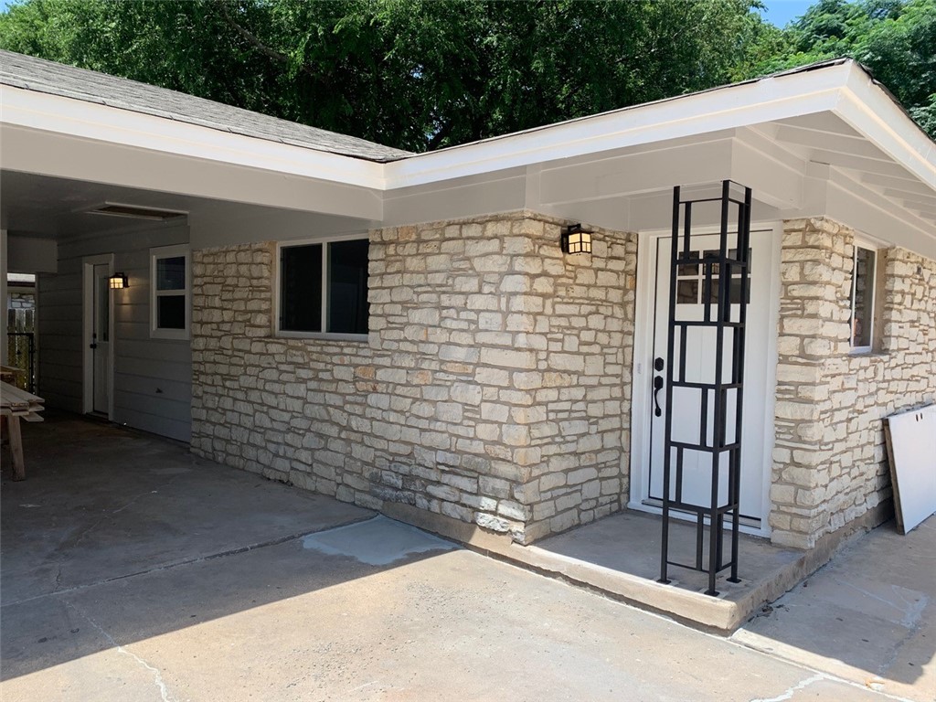 a front view of a house