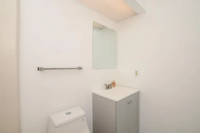 a bathroom with a sink and a toilet