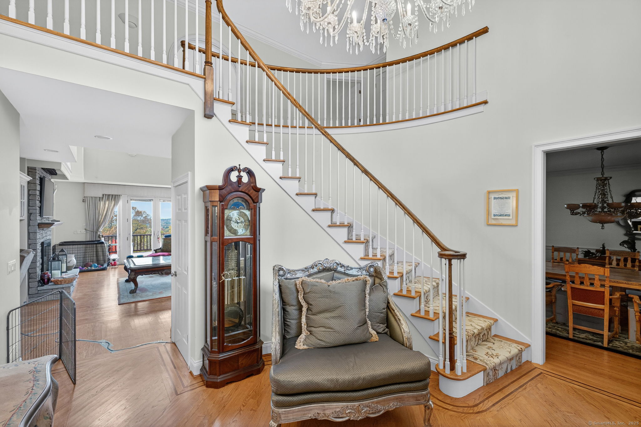 87 Colton Road Glastonbury, CT 06033 - Photo 5 of 39 a view of entryway livingroom and hall with wooden floor