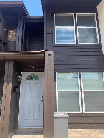 a view of front door