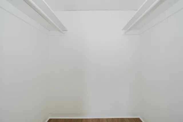 a close up view of racks on the wall