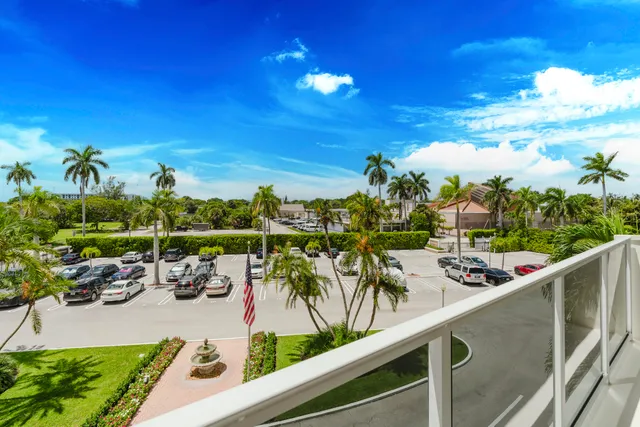 a view of an outdoor space and swimming pool