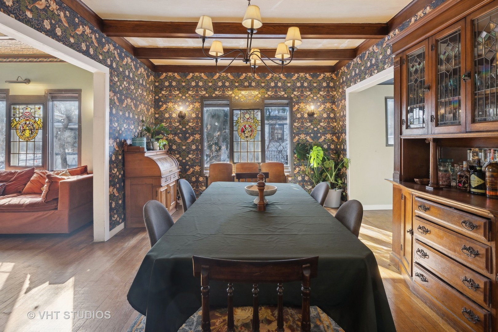 3762 North Harding Avenue Chicago, IL 60618 - Photo 11 of 25 a view of a dining room with furniture window and outside view