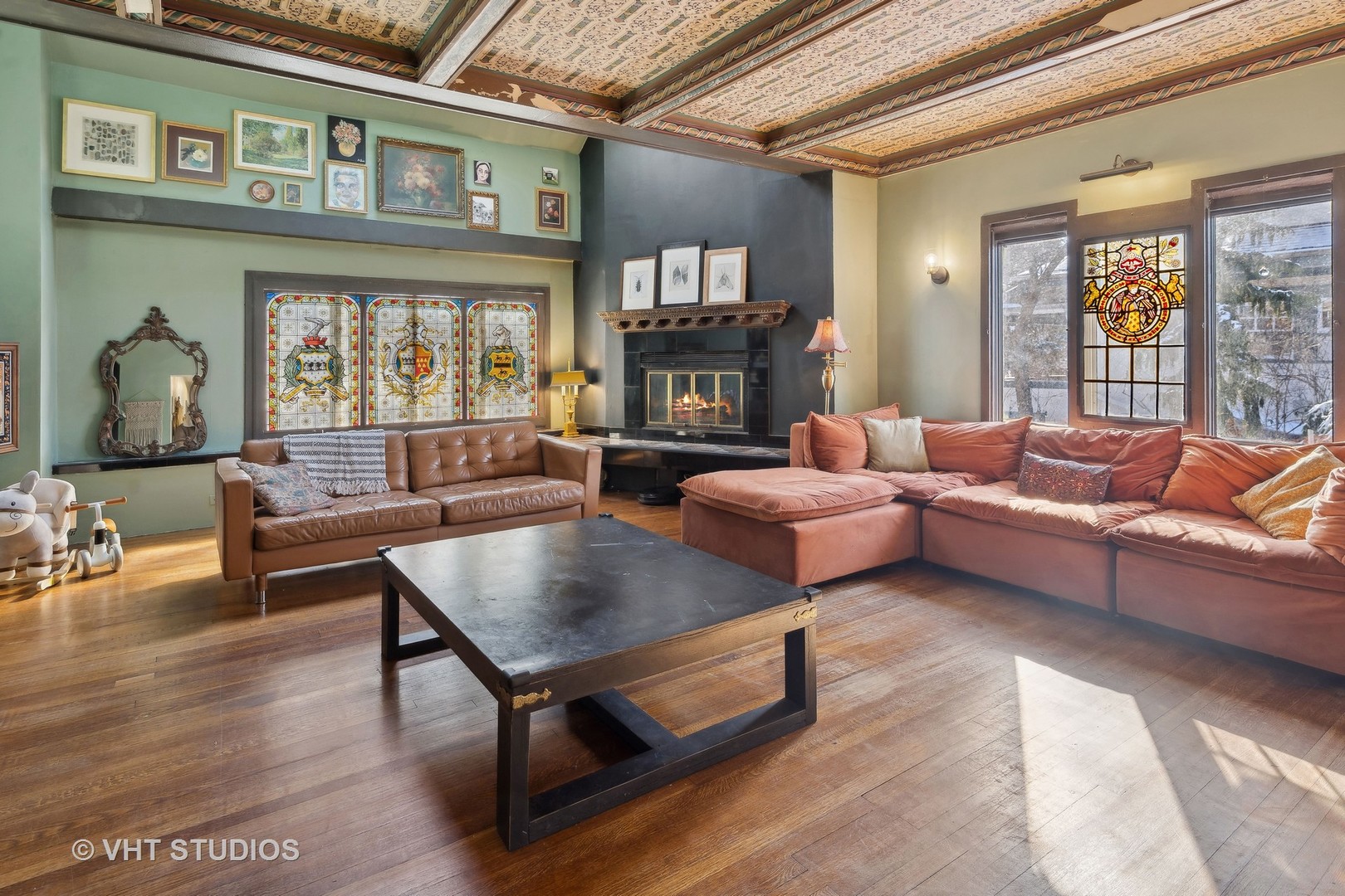3762 North Harding Avenue Chicago, IL 60618 - Photo 13 of 25 a living room with furniture and a large window