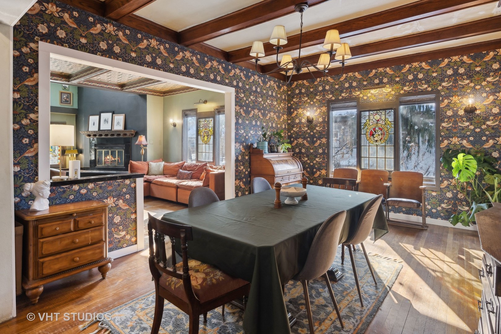 3762 North Harding Avenue Chicago, IL 60618 - Photo 16 of 25 a view of a dining room with furniture window and outside view