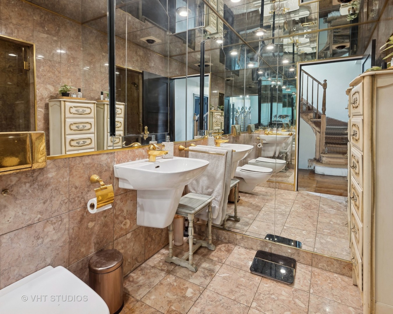 3762 North Harding Avenue Chicago, IL 60618 - Photo 6 of 25 a bathroom with a sink mirror and toilet