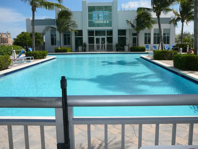a view of outdoor space swimming pool and seating