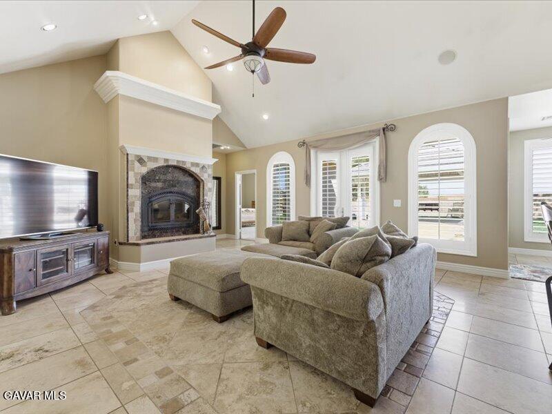 4107 Paddock Way Lancaster, CA 93536 - Photo 13 of 49 a living room with furniture and a flat screen tv