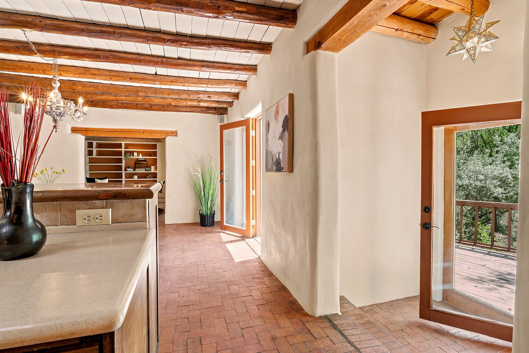 187 Tesuque Village Road Santa Fe, NM 87506 - Photo 25 of 42 Door to Back Deck