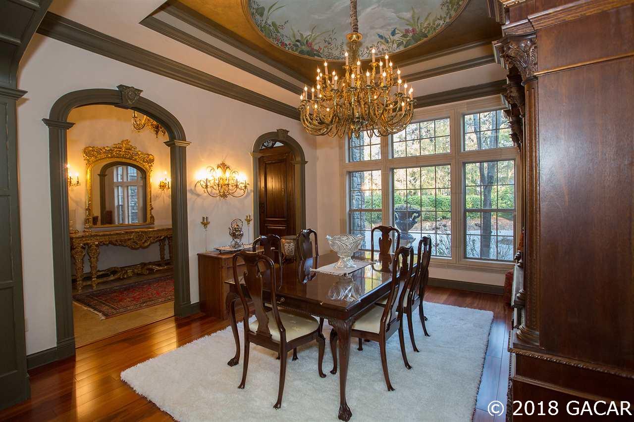 4626 Southwest 97th Terrace Gainesville, FL 32608 - Photo 7 of 30 Formal Dining Room features a custom chandelier from Louisiana.