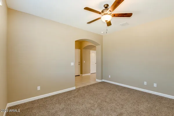 a view of a livingroom with a flat screen tv
