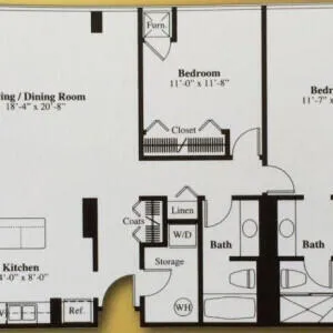 $4,040 | 555 South Old Woodward Avenue, Unit 802, Birmingham, MI 48009