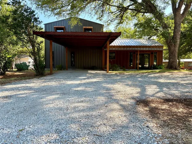 a view of a house with a outdoor space