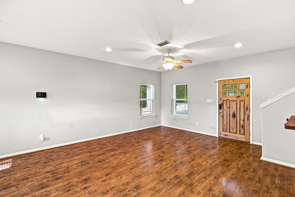 13396 Teel Road Montgomery, TX 77356 - Photo 10 of 50 a view of empty room with wooden floor and fan