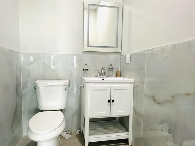 a close view of washer and dryer