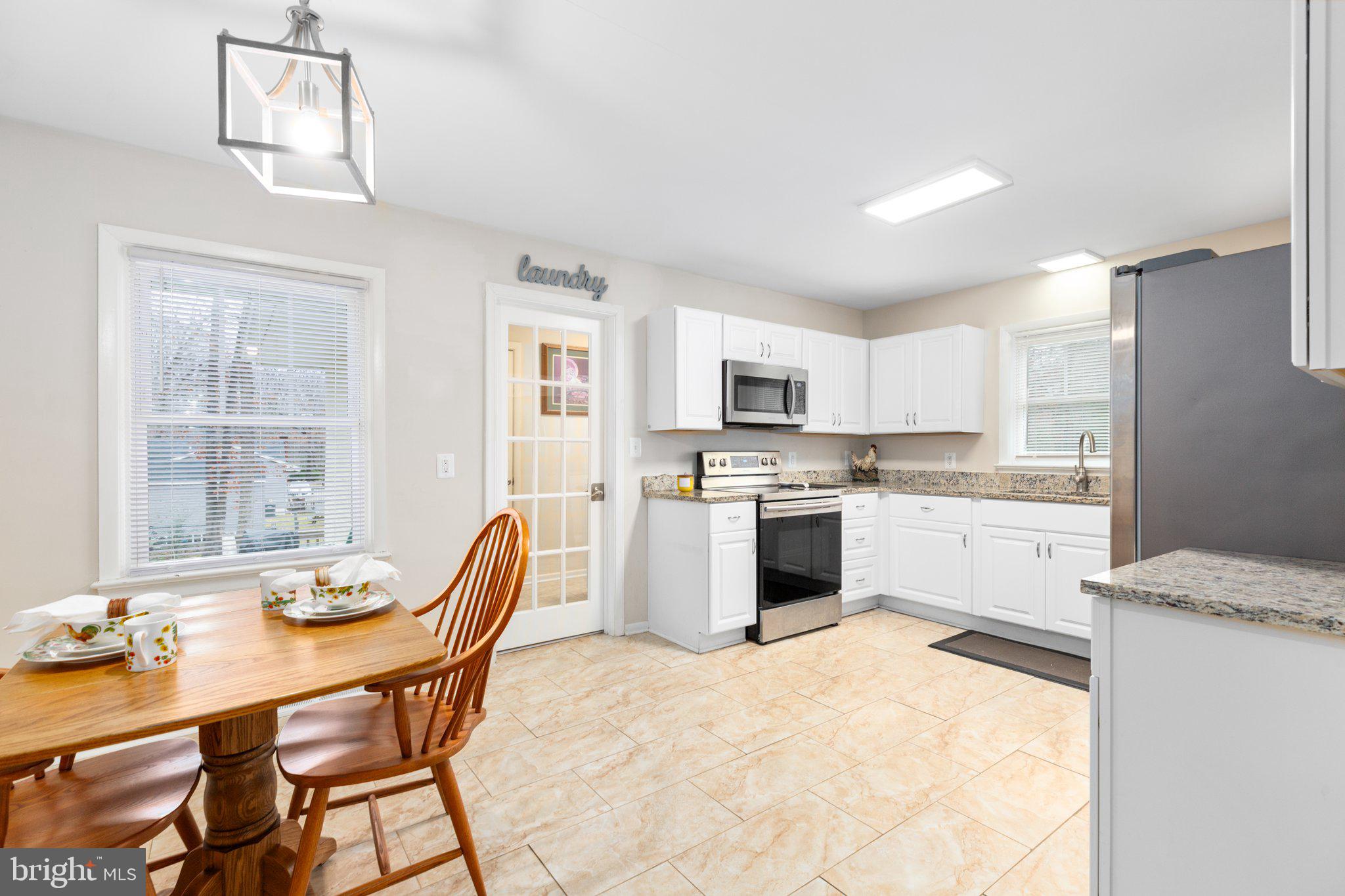 Kitchen and dining area
