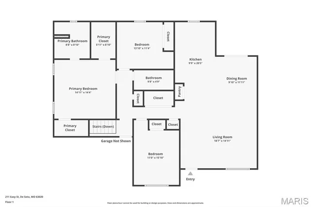 $310,000 | 211 Easy Street, De Soto, MO 63020