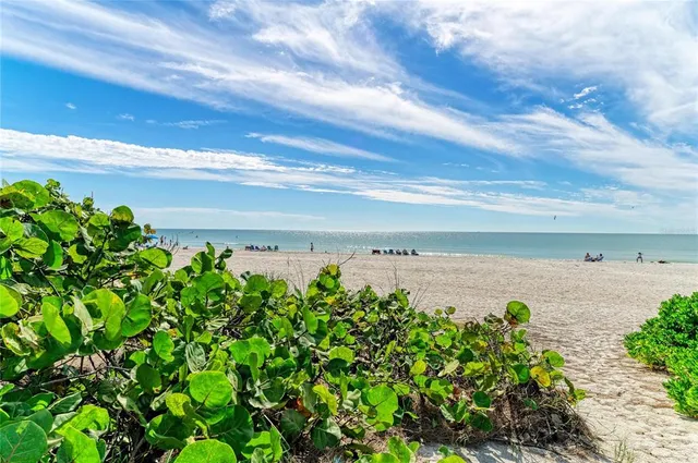 a view of an ocean beach